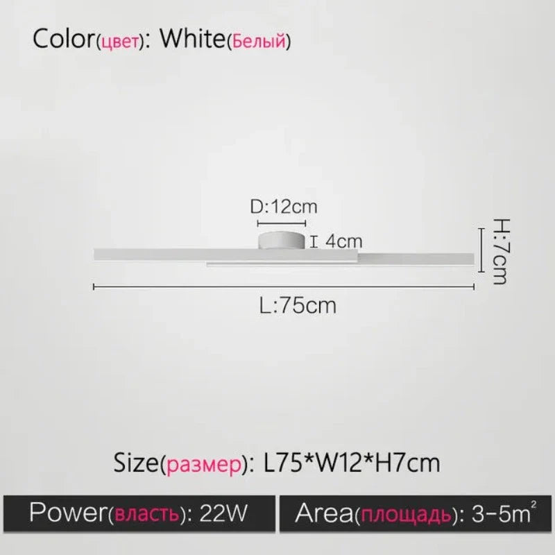 ModernityGlow - minimalistische plafondlamp in de woonkamer
