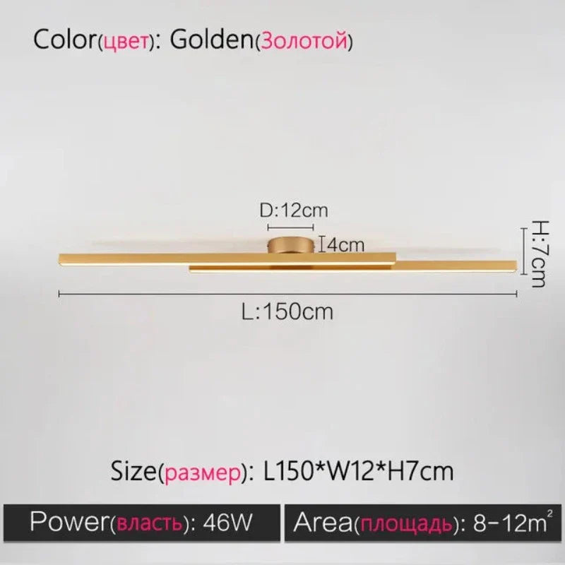 ModernityGlow - minimalistische plafondlamp in de woonkamer