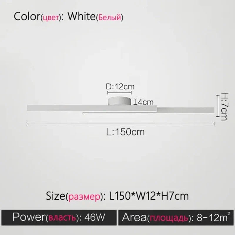 ModernityGlow - minimalistische plafondlamp in de woonkamer