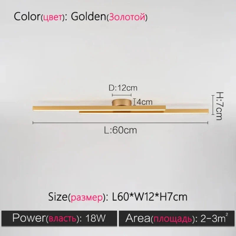 ModernityGlow - minimalistische plafondlamp in de woonkamer