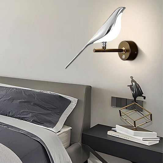 Wingspan - vogel wandlamp 360° draaibaar