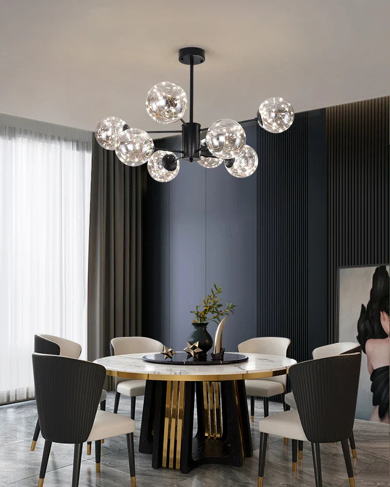 Nobleluminance - kroonluchter met glazen bol