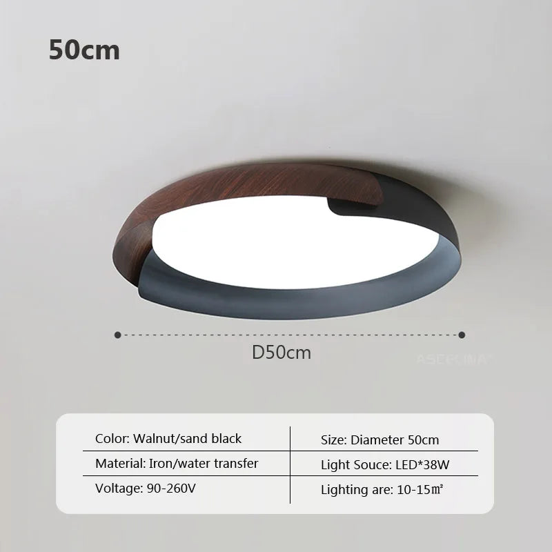 NaturalPattern - plafondlamp in houtpatroon