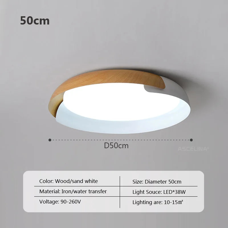 NaturalPattern - plafondlamp in houtpatroon