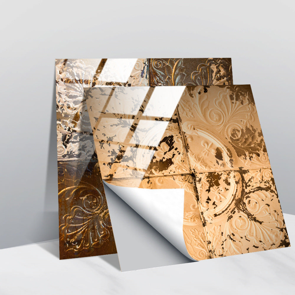 Metallic patroon behang