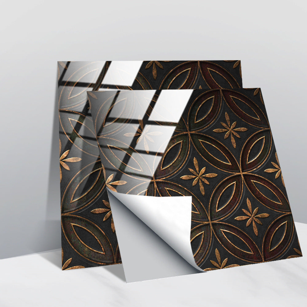 Metallic patroon behang
