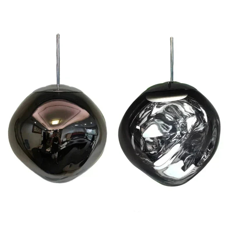 Hanglampen van noords glas