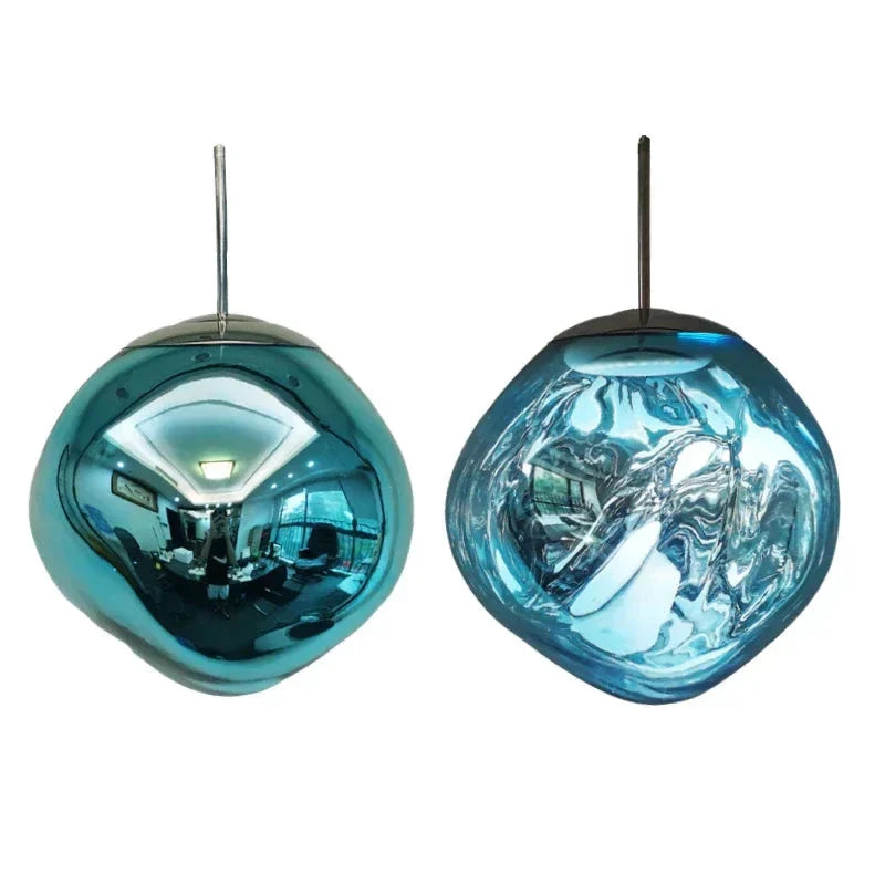 Hanglampen van noords glas