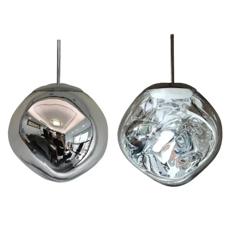 Hanglampen van noords glas