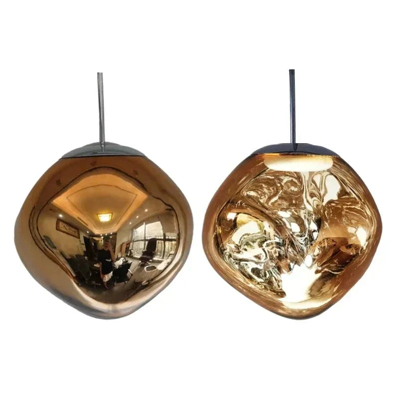 Hanglampen van noords glas