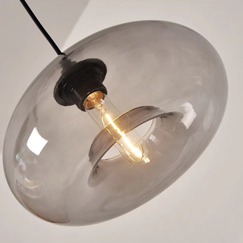 Moderne retro hanglamp in glas-in-lood