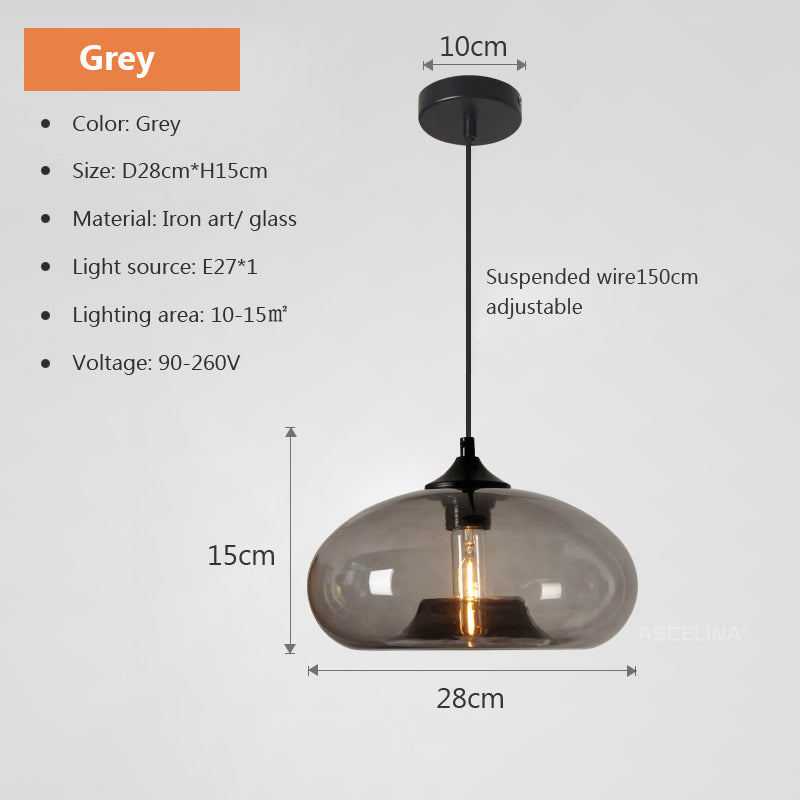 Moderne retro hanglamp in glas-in-lood