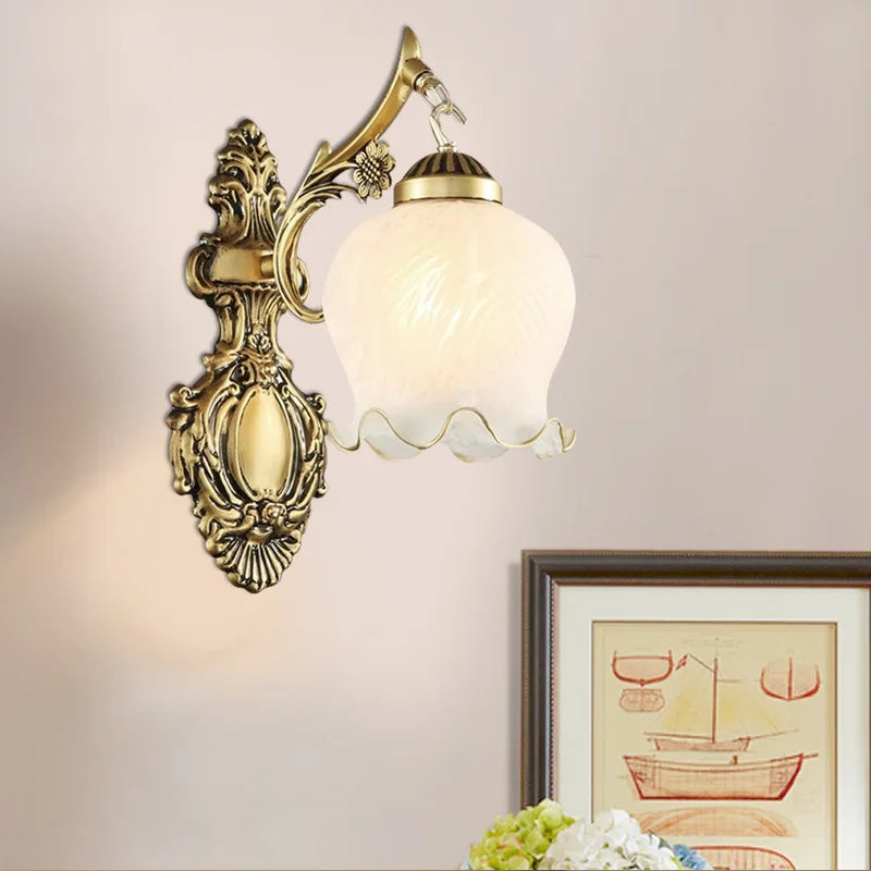 Vintage wandlamp in europese stijl