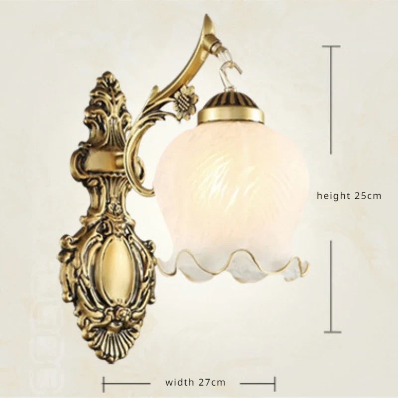 Vintage wandlamp in europese stijl