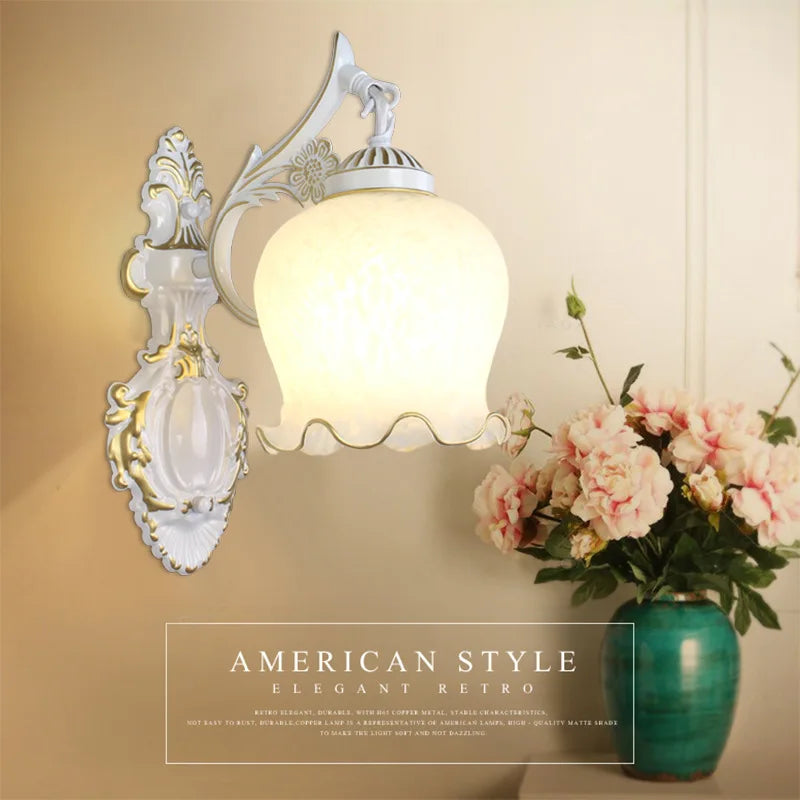 Vintage wandlamp in europese stijl