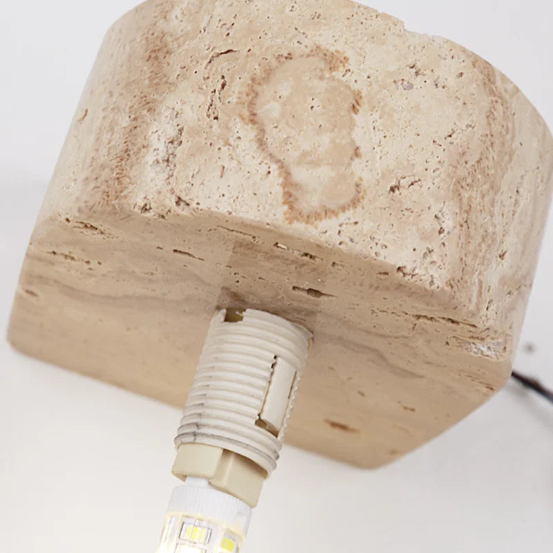 Natuurstenen wandlamp