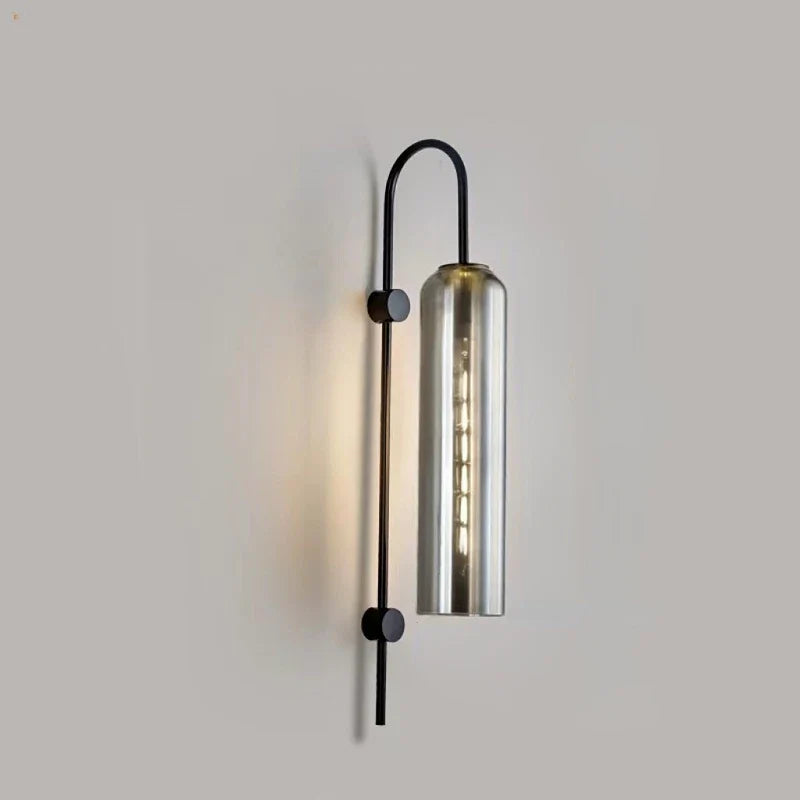 Moderne glazen wandlamp