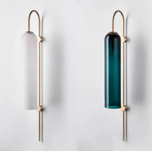 Moderne glazen wandlamp
