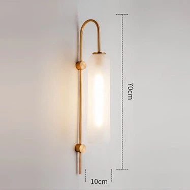 Moderne glazen wandlamp
