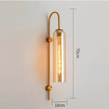Moderne glazen wandlamp