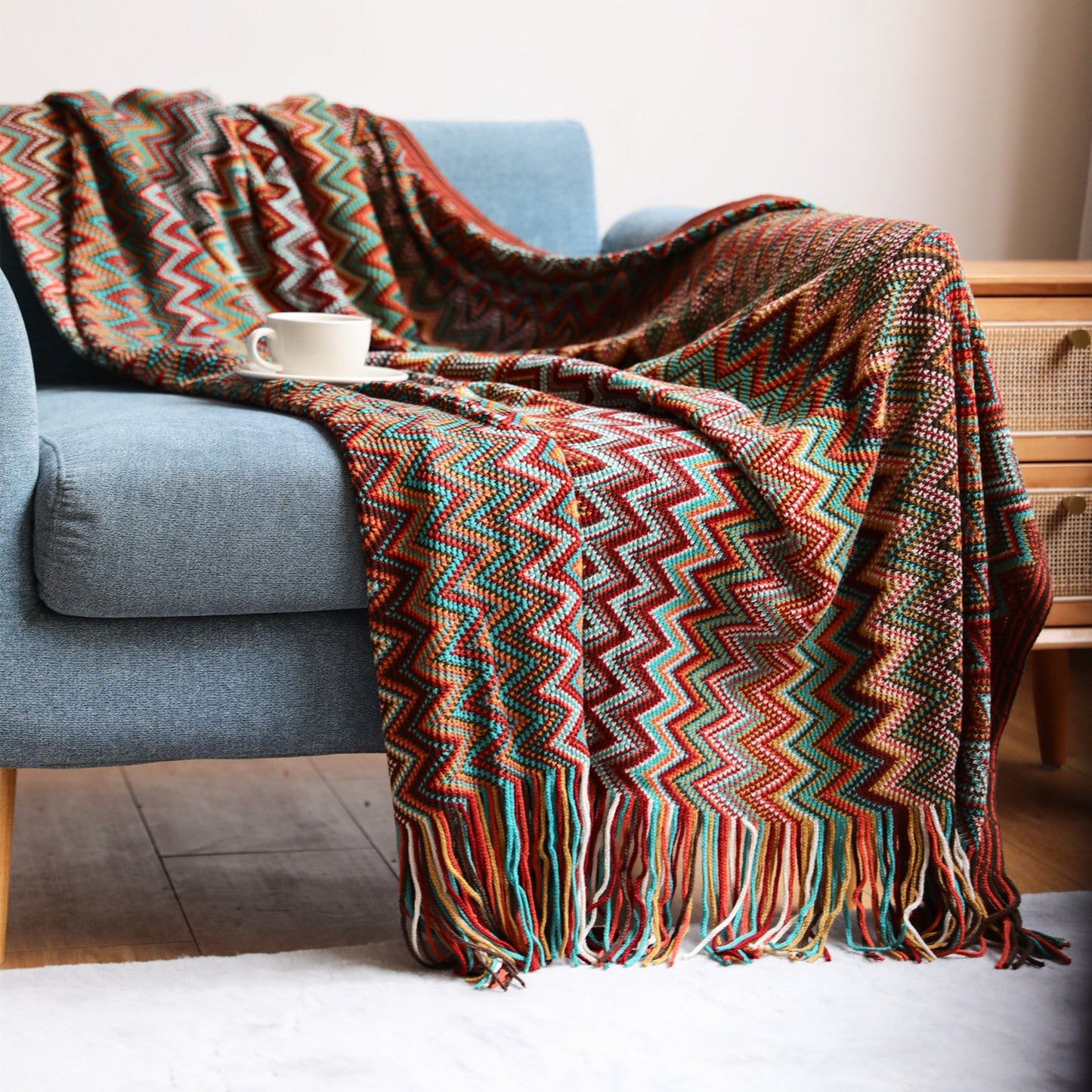 Zigeunerweefgetouw | boheemse boho deken