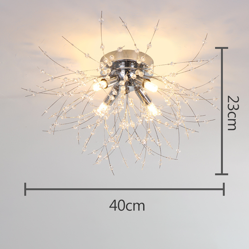 Kristallen plafondlamp paardenbloem