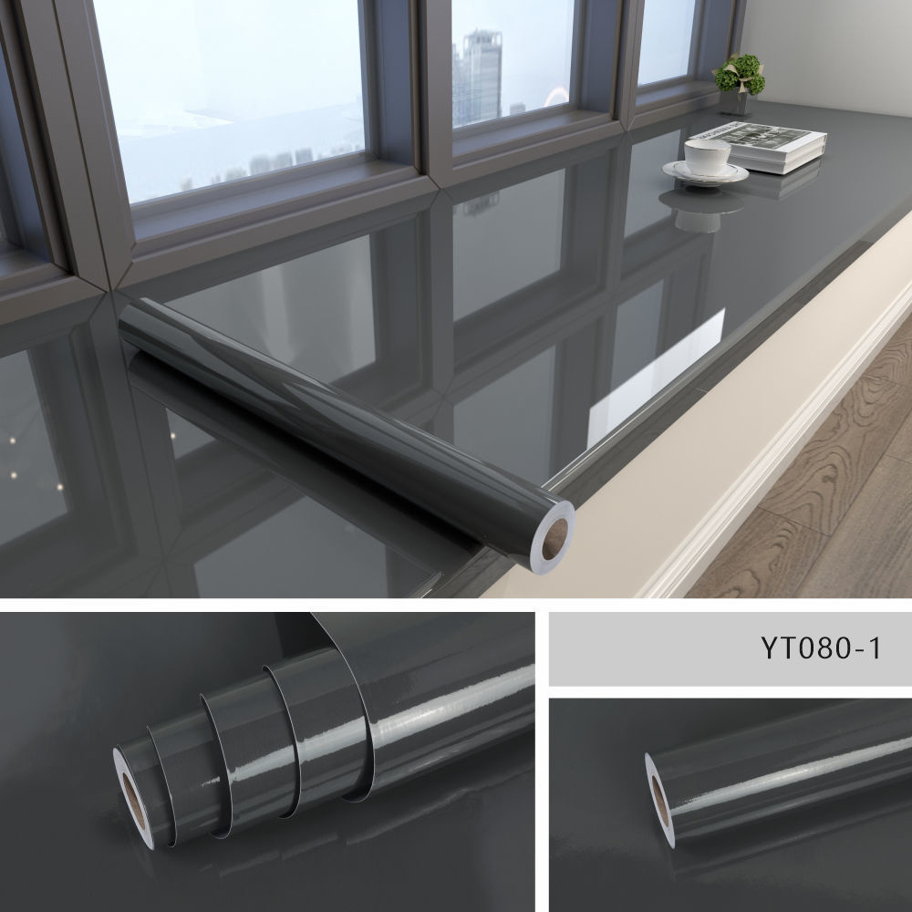 Zwart marmer waterdicht behang