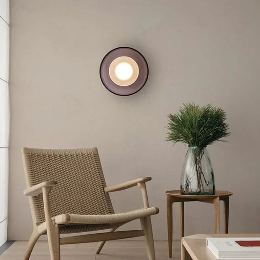 Novanimbus - ronde glazen wandlamp