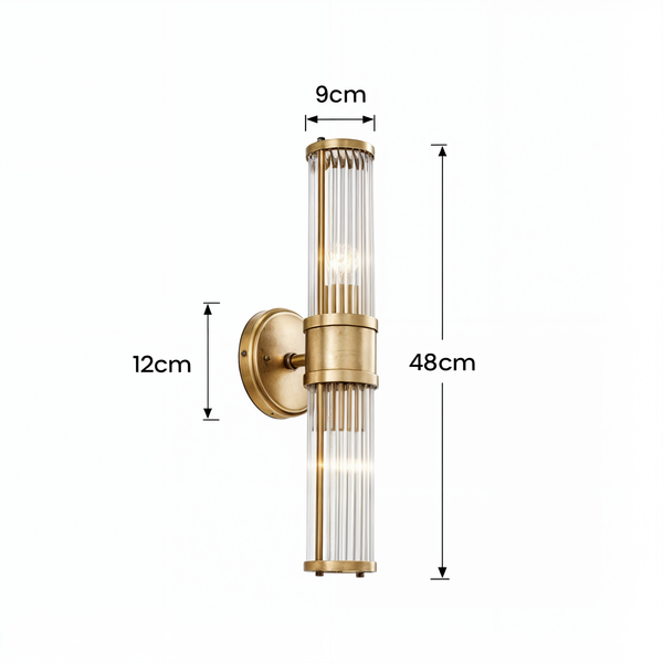 Luxe kristallen wandlampen