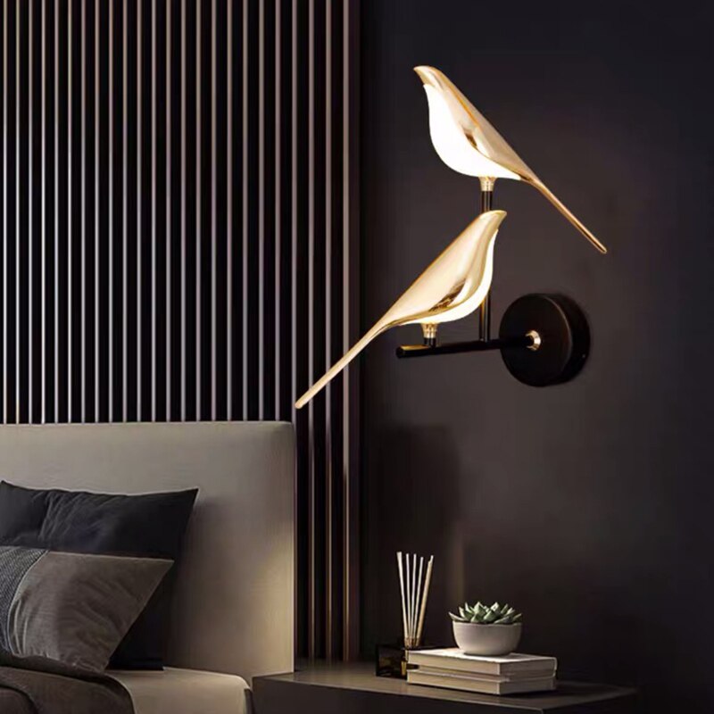 Lumibird - nordic led vogel wandlamp